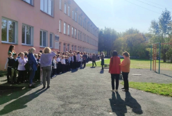 Тренировочная эвакуация в ЧОУ СОШ Лидер